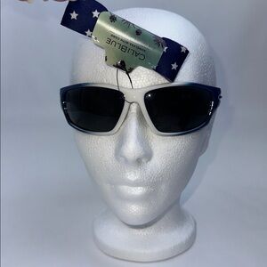 CALI Red White BLUE Sunglasses. Has blue with white stars cord. UVA-UVB. NWT.